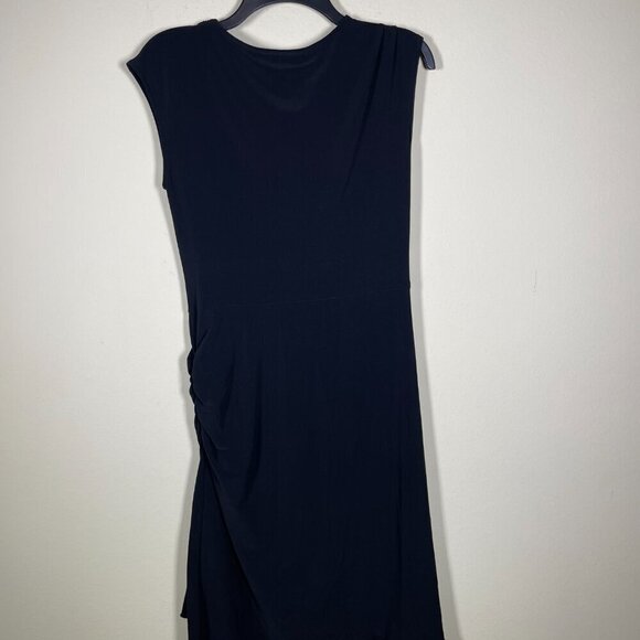 Joseph Ribkoff Women's Sleeveless Black Sheath Dress Side Cinched Size: 8 - Picture 3 of 4